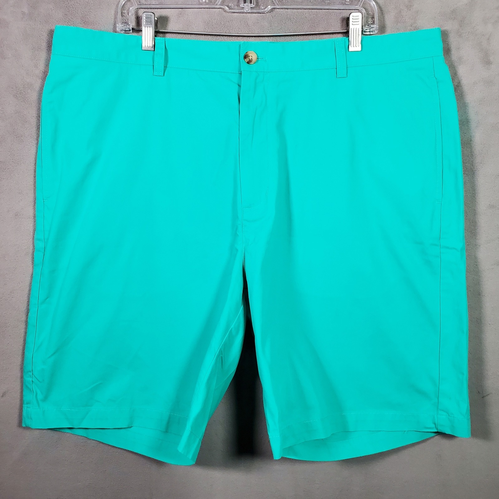 Vineyard Vines Club Short Mens 40 Teal Green Cotton Preppy Coastal Golf Summer